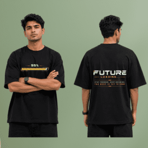 Future Loading 95% Oversized Graphic T-Shirt – Premium Cotton