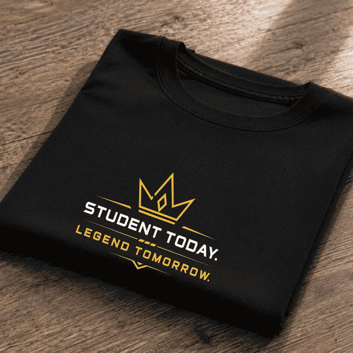 Student Today, Legend Tomorrow Oversized Graphic T-Shirt – Premium Cotton