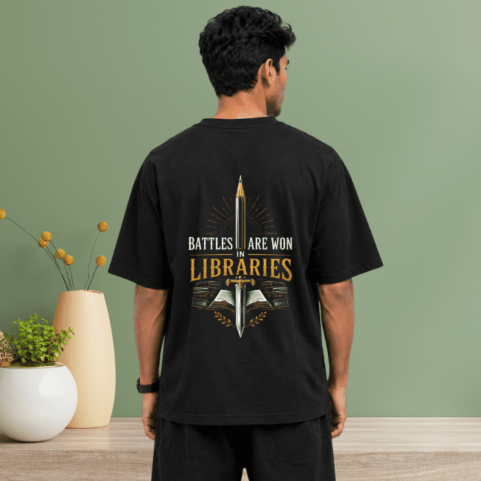 Study Warrior Graphic T-Shirt – Premium cotton Oversized Tee