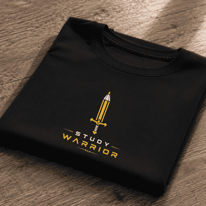 Study Warrior Graphic T-Shirt – Premium cotton Oversized Tee