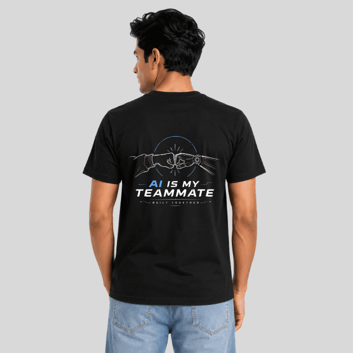 AI Is My Teammate Graphic T-Shirt – Premium Cotton