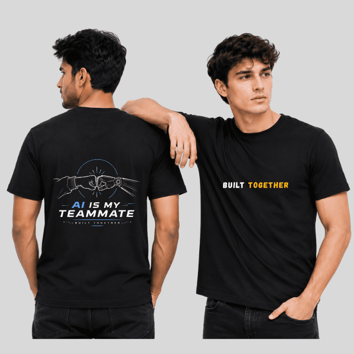 AI Is My Teammate Graphic T-Shirt – Premium Cotton