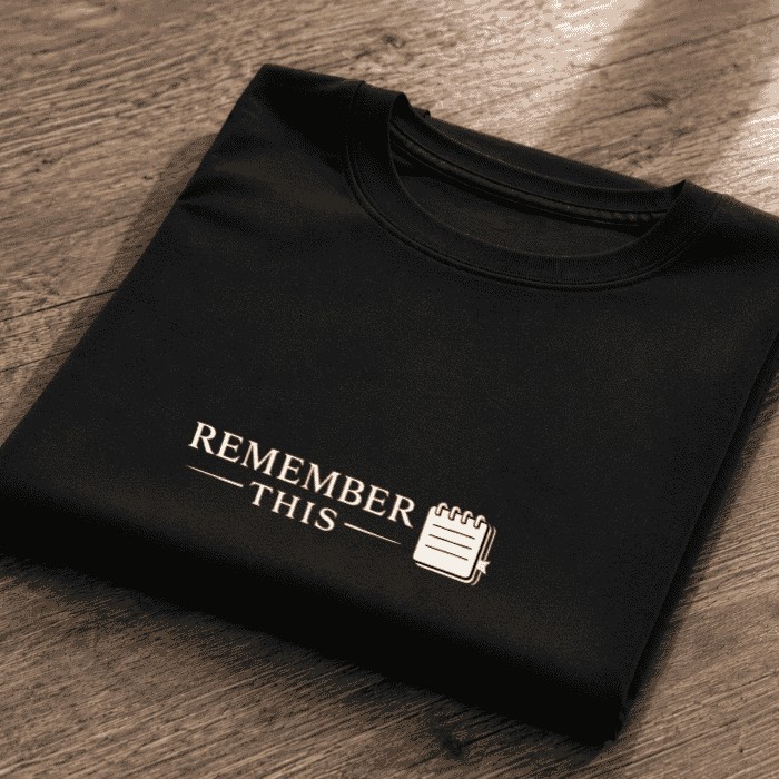 Remember This Graphic T-Shirt – Premium Cotton Oversized Tee