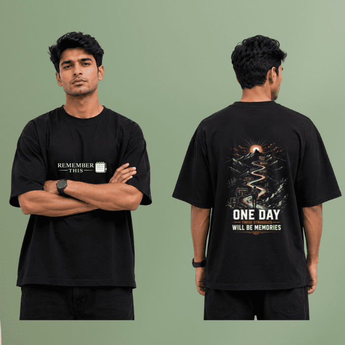 Remember This Graphic T-Shirt – Premium Cotton Oversized Tee