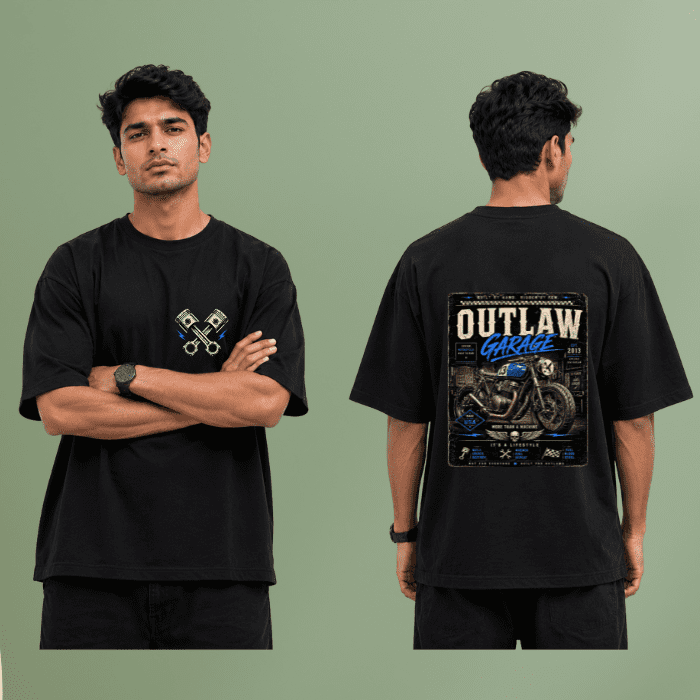 Outlaw Garage Graphic T-Shirt – Premium Oversized Cotton Streetwear Tee