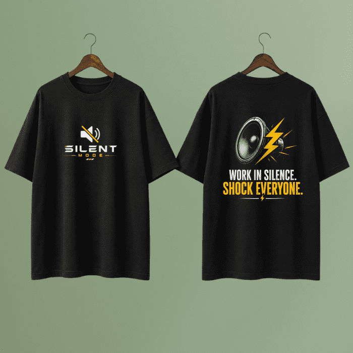 Silent Mode Graphic T-Shirt – Premium Oversized Streetwear Tee