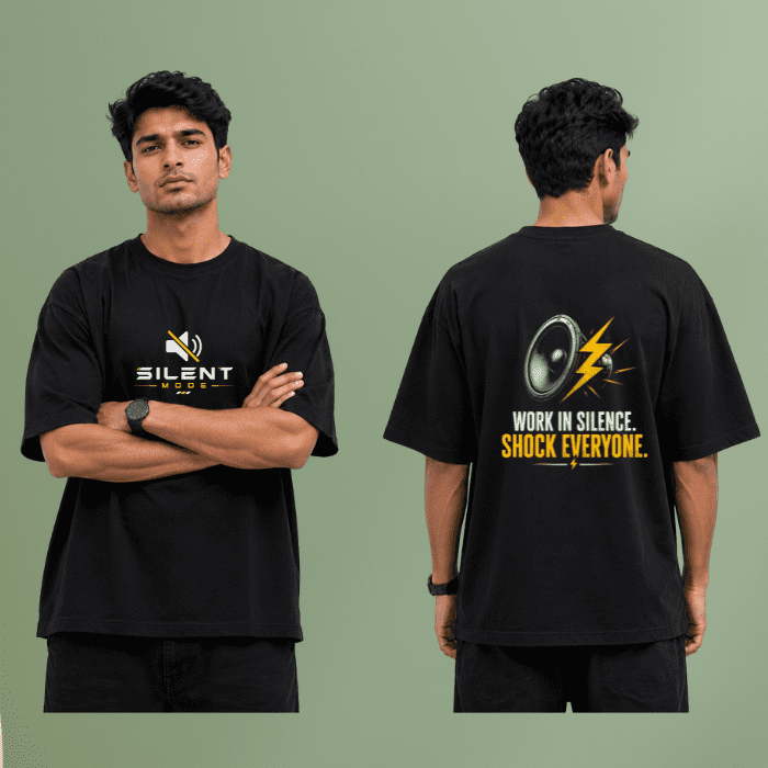 Silent Mode Graphic T-Shirt – Premium Oversized Streetwear Tee