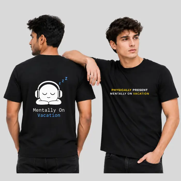 Mentally On Vacation Graphic T-Shirt – Premium Cotton