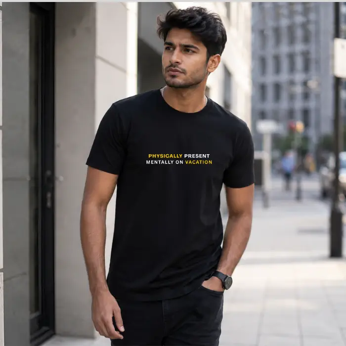 Mentally On Vacation Graphic T-Shirt – Premium Cotton